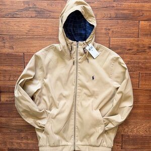 NWT Polo Ralph Lauren Men's Longford Hooded Lightweight Windbreaker Jacket, Med.